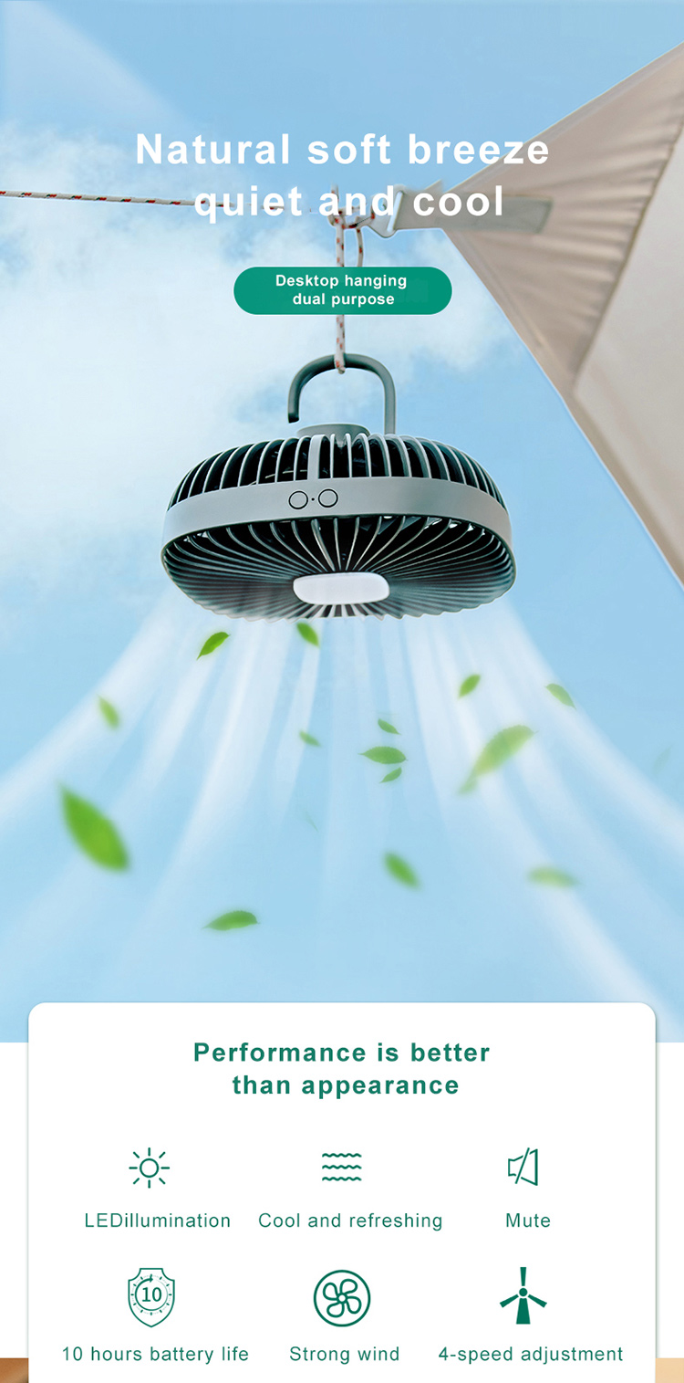 Portable Camping Fan YWF017 – portable fan detail 1