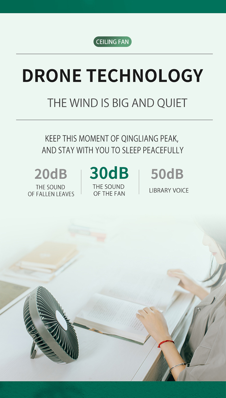 Portable Camping Fan YWF017 – portable fan detail 4