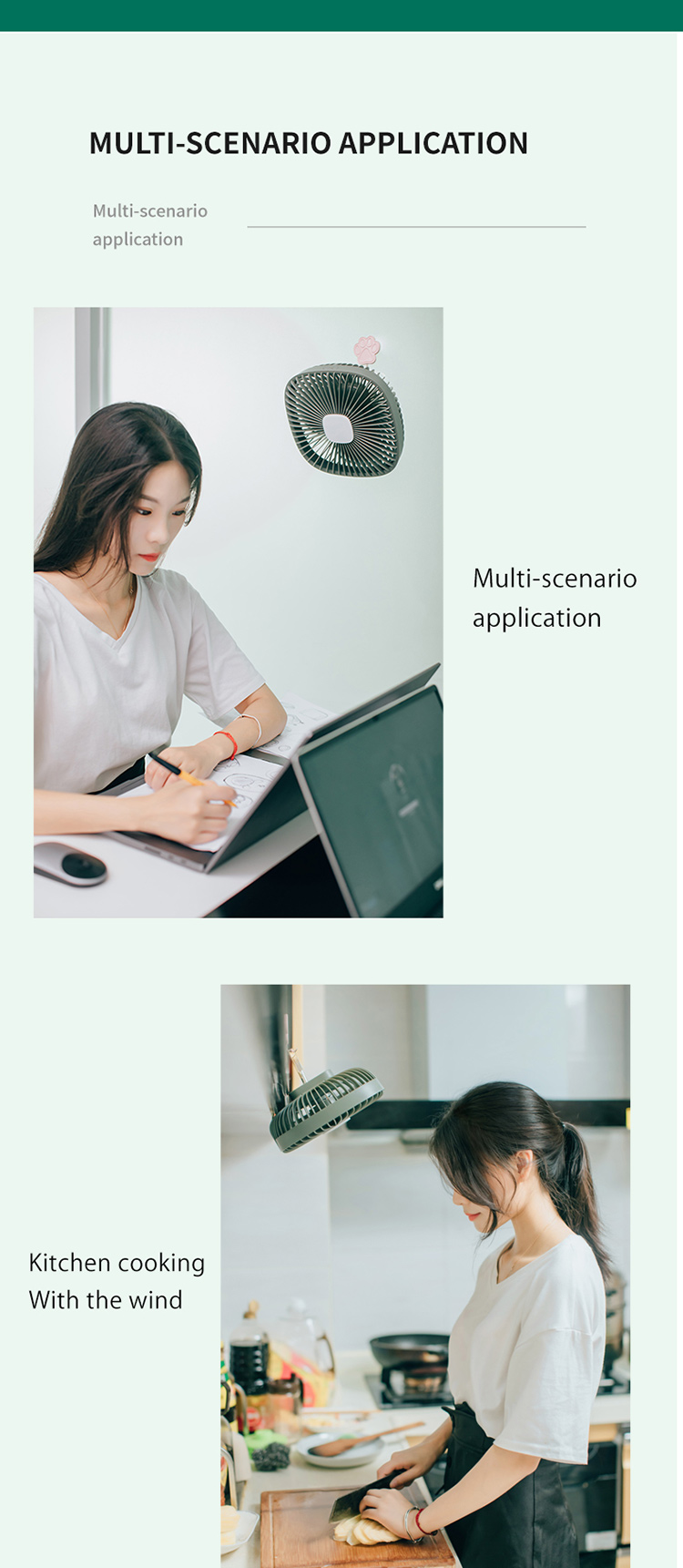 Portable Camping Fan YWF017 – portable fan detail 6