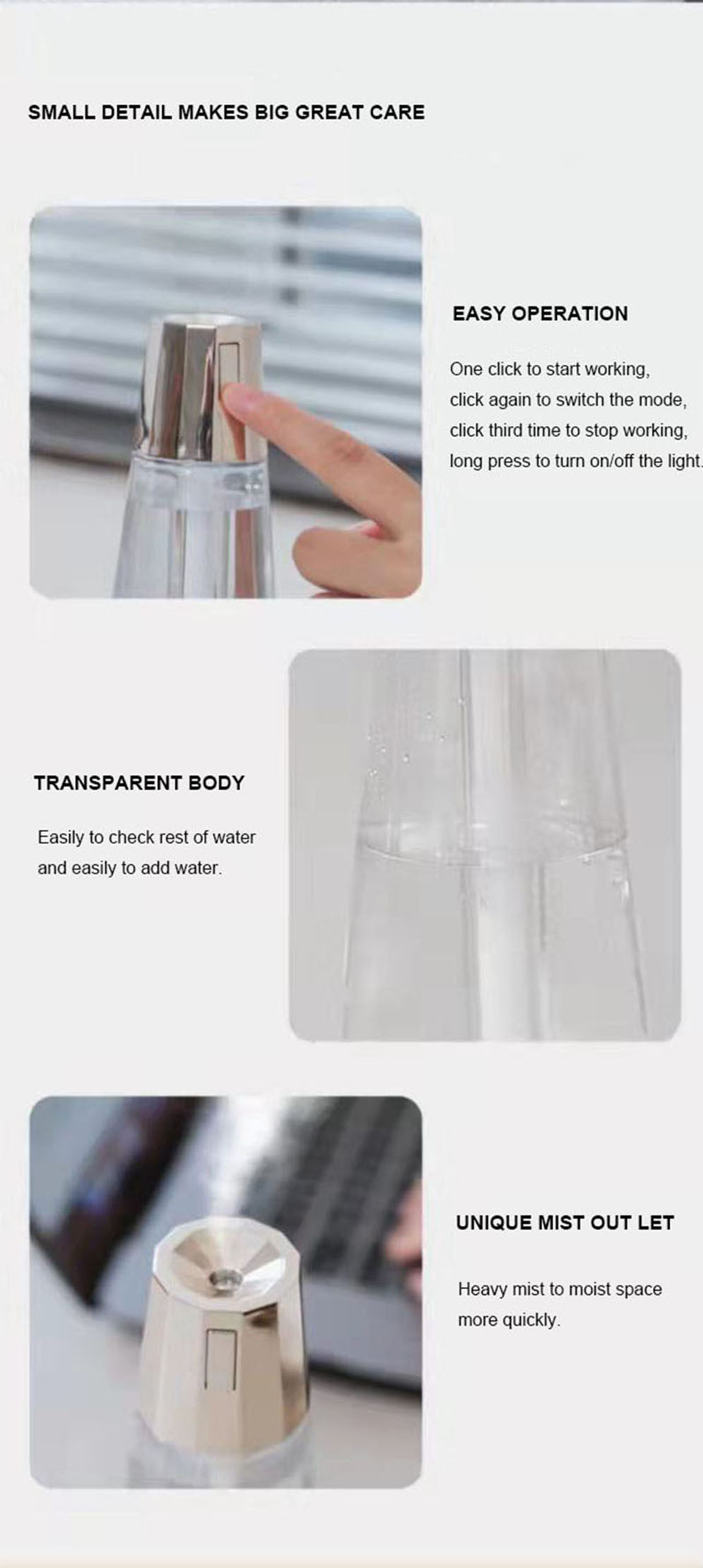 Humidifier YWH006 – humidifier detail 5