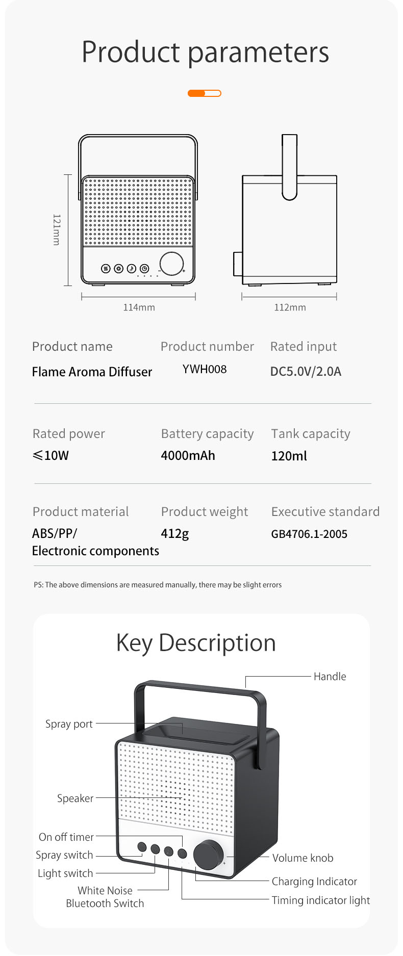 Humidifier YWH008 – humidifier detail 14