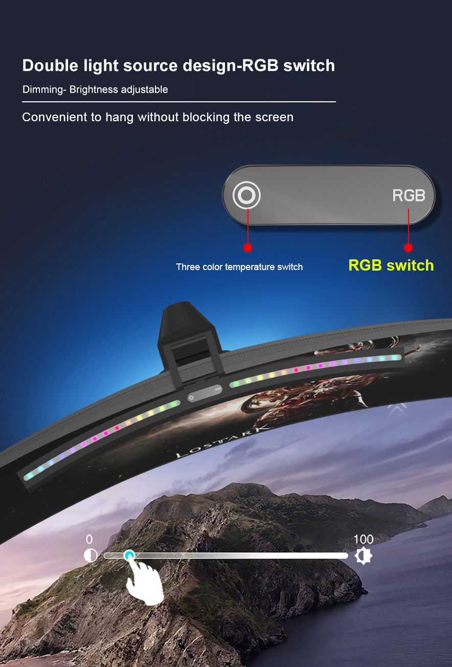 Monitor Light Bar YWD005 – monitor light detail 2