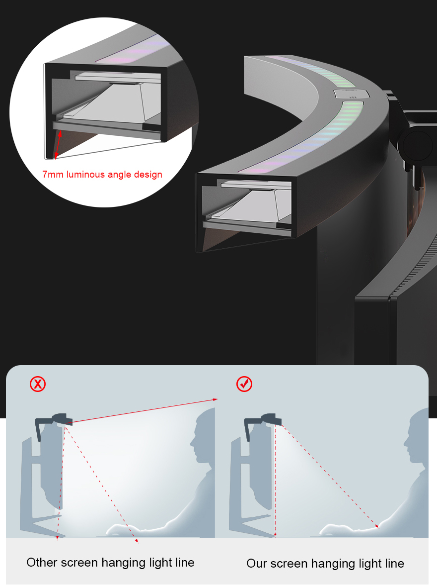 Monitor Light Bar YWD005 – monitor light detail 4