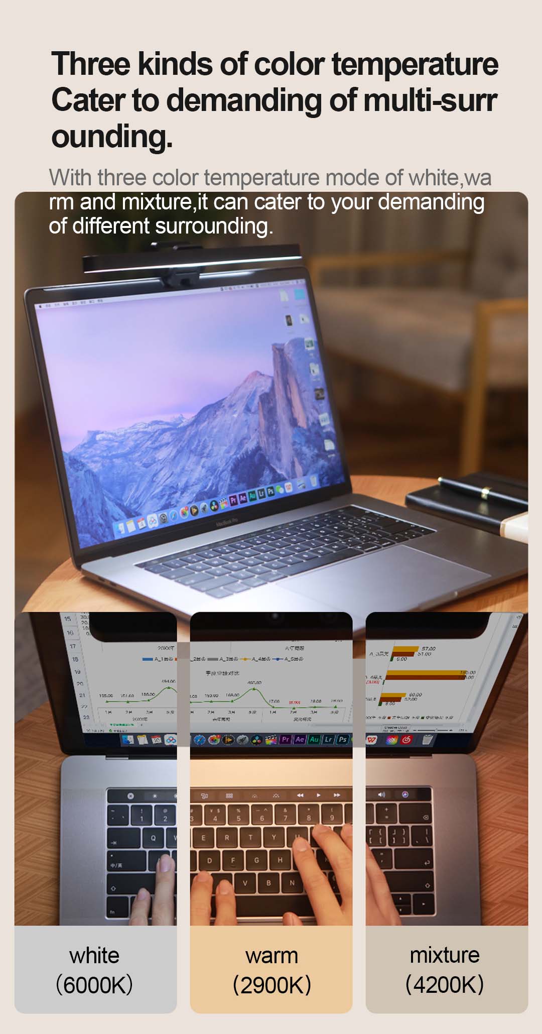 Monitor Light Bar YWD006 – monitor light detail 8