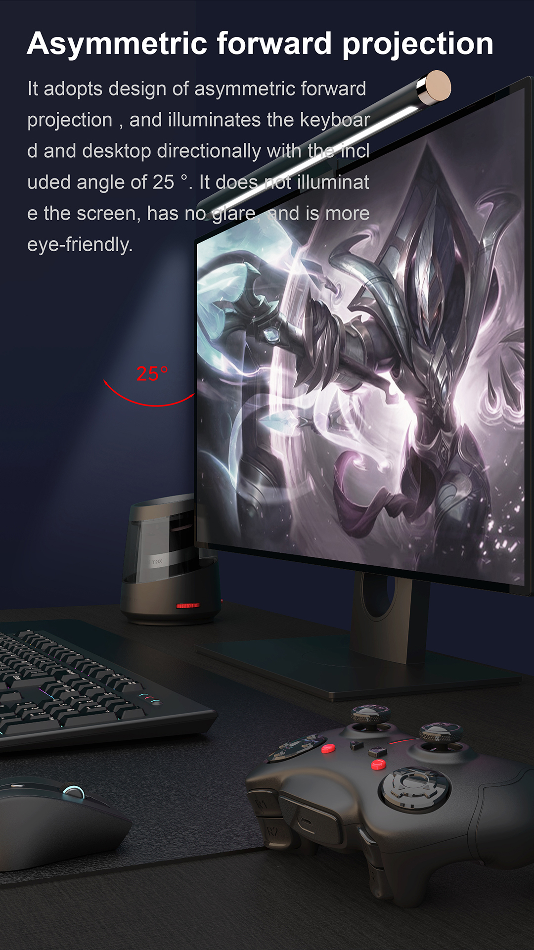 Monitor Light Bar YWD008 – monitor light detail 2