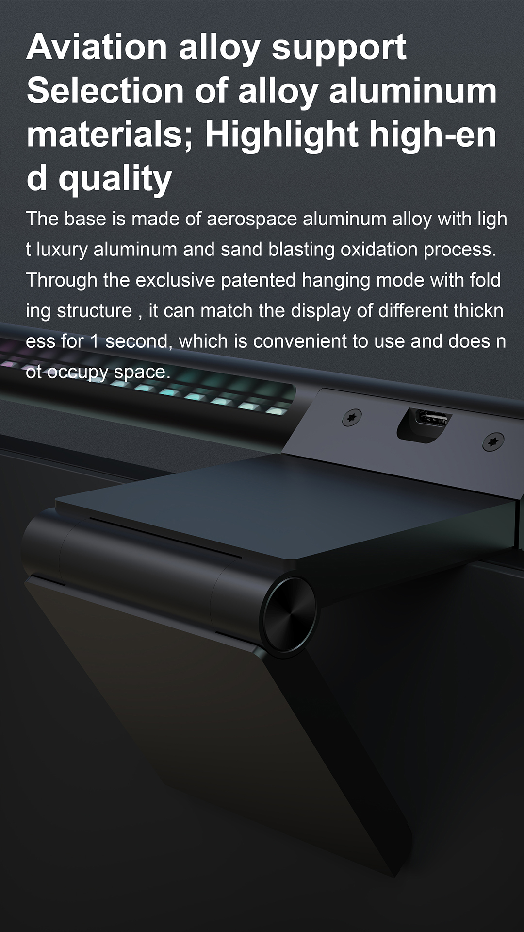 Monitor Light Bar YWD008 – monitor light detail 10