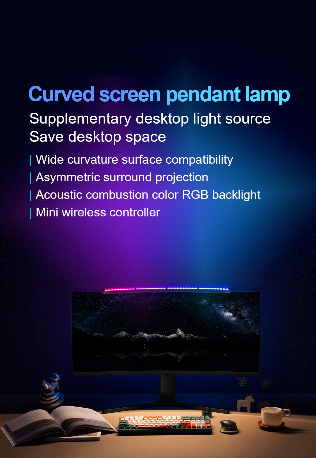 Monitor Light Bar YWD009 – monitor light detail 1