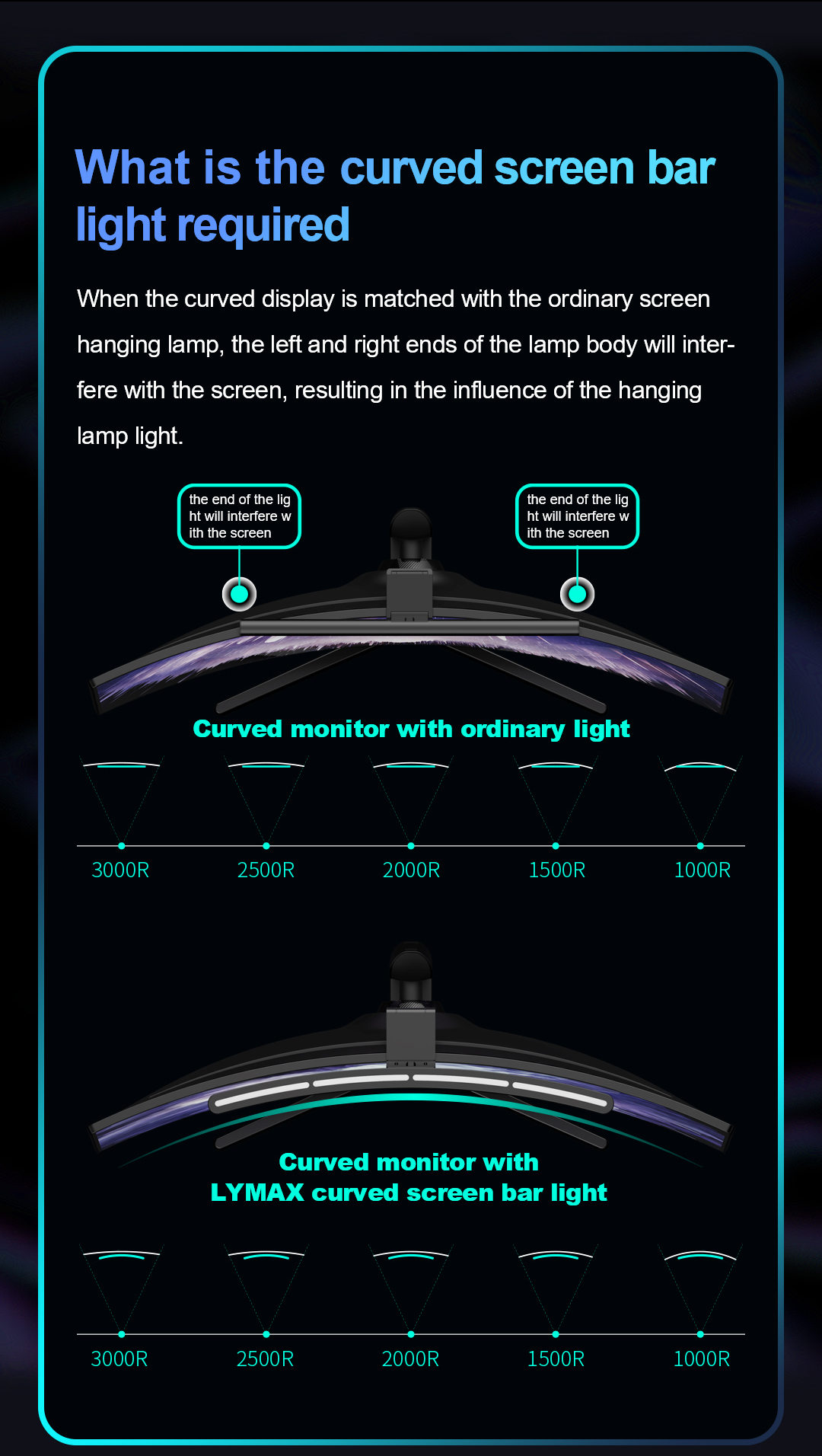 Monitor Light Bar YWD009 – monitor light detail 3