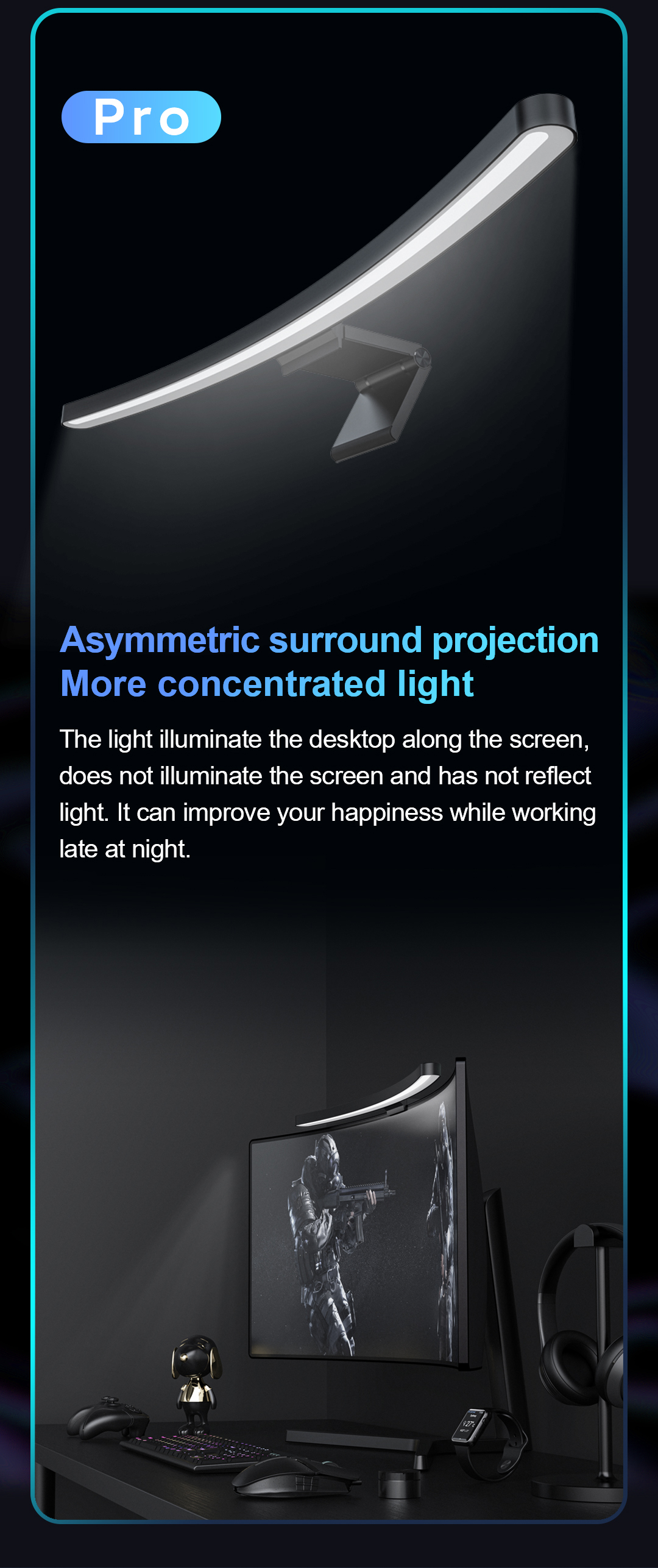 Monitor Light Bar YWD009 – monitor light detail 4