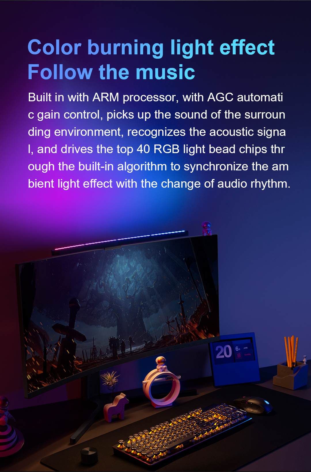 Monitor Light Bar YWD009 – monitor light detail 6