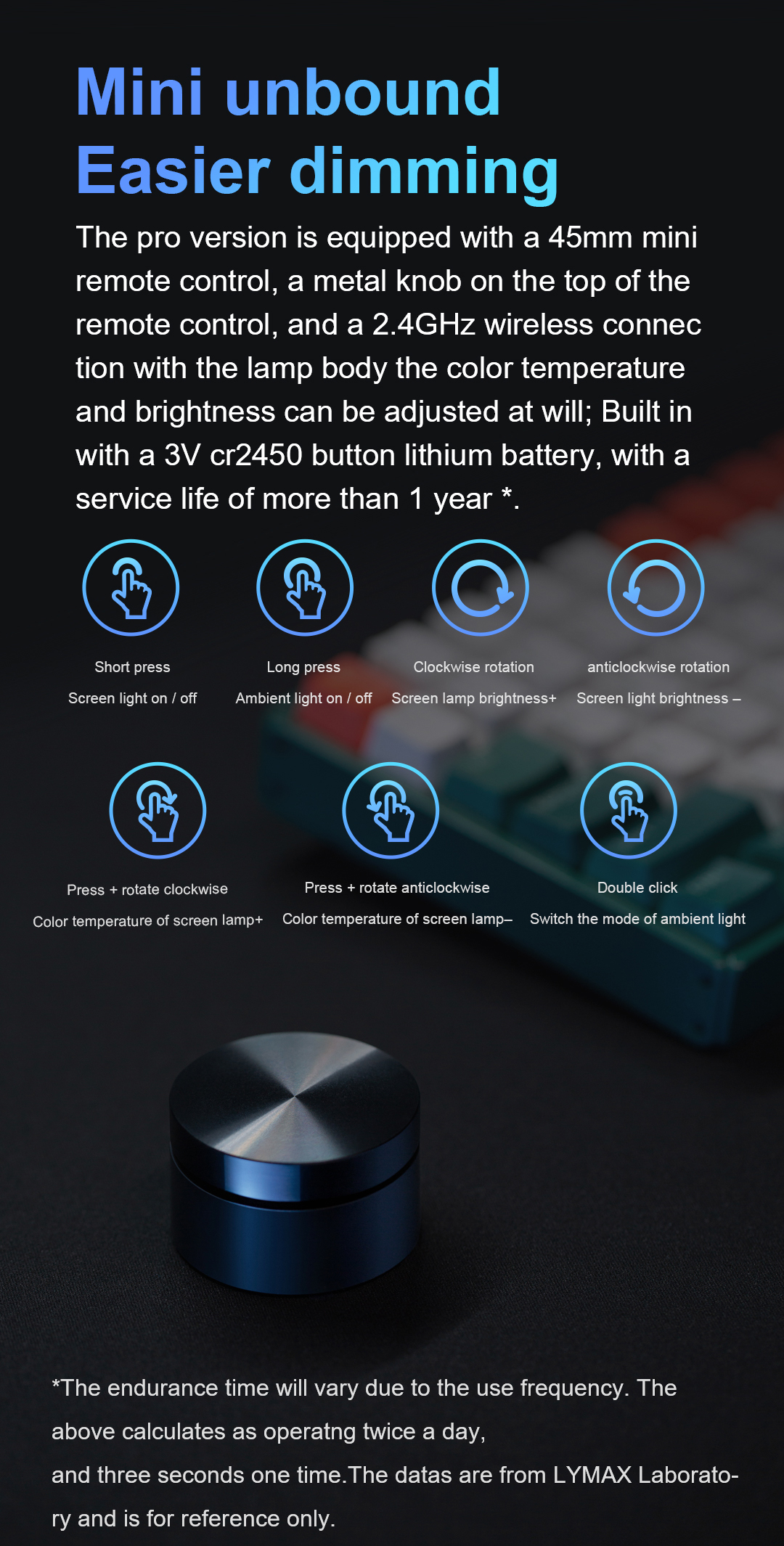 Monitor Light Bar YWD009 – monitor light detail 7