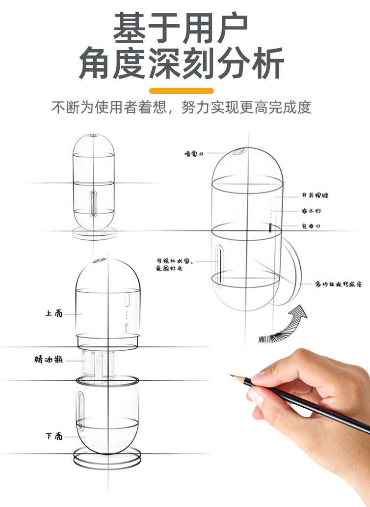 Capsule Scent Diffuser YWS005 – aroma diffuser detail 3